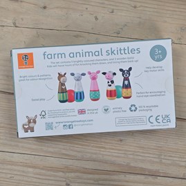 Wooden Farm Animal Skittles Wooden Farm Animal Skittles