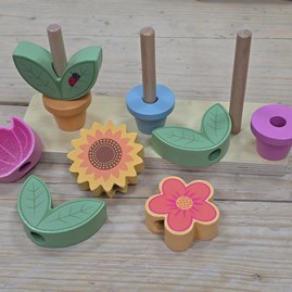 Wooden Stacking Flower Pots Wooden Stacking Flower Pots