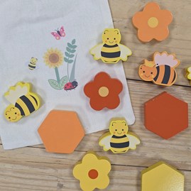 Wooden Stacking Honey Bees Wooden Stacking Honey Bees