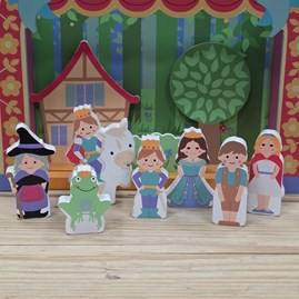 Wooden Table Top Theatre Set