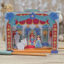 Wooden Table Top Theatre Set