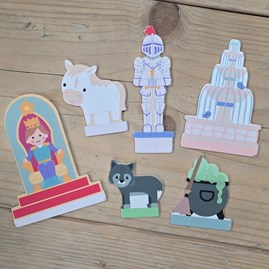 Wooden Table Top Theatre Set