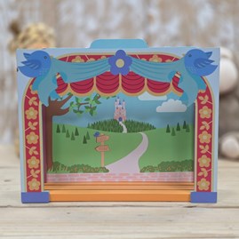 Wooden Table Top Theatre Set