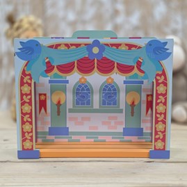 Wooden Table Top Theatre Set