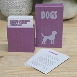 Dog Lover Gifts Fascinating Facts Information Cards Advice Cards 100 Become an Expert in Dogs Cards