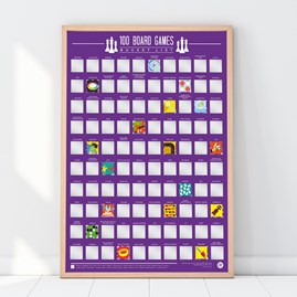 100 Board Games To Try Bucket List Poster 100 Board Games To Try Bucket List Poster