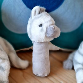 100% Recycled Zebra Stick Rattle New Baby Gifts Soft Cuddly Toy Plush 100% Recycled Toy Eco Friendly Gifts For Children