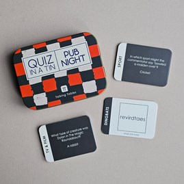 200 Pub Night Quiz Questions in a Tin Family Fun Games Christmas Quiz Games Travel Games In A Tin Fun And Games