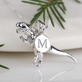 Personalised T Rex Necklace Personalised T Rex Necklace