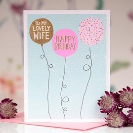 'To A Lovely Wife...' Greetings Card 'To A Lovely Wife...' Greetings Card