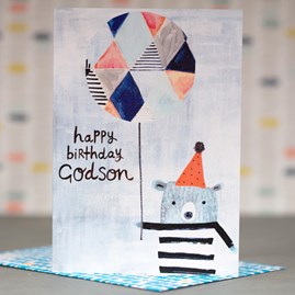 'Happy Birthday Godson' Greetings Card