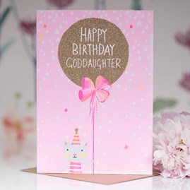 'Happy Birthday Goddaughter' Greetings Card