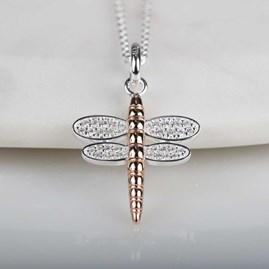 Solid Silver Dragonfly Pendant Solid Silver Dragonfly Pendant