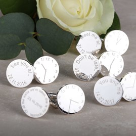 Personalised Wedding Cufflinks With Sayings