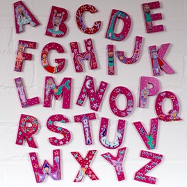 Wooden 'Fairytale' Alphabet Letters