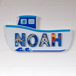 Wooden Fishing Boat Name Plaque Wooden Fishing Boat Name Plaque
