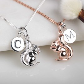 Personalised Squirrel Necklace Personalised Squirrel Necklace