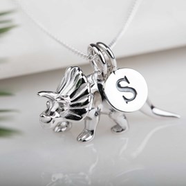 Personalised Triceratops Necklace Personalised Triceratops Necklace