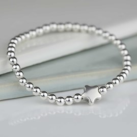 Jess Silver Star Charm Bracelet Jess Silver Star Charm Bracelet