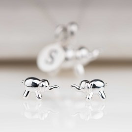 Solid Silver Balloon Elephant Stud Earrings Solid Silver Balloon Elephant Stud Earrings