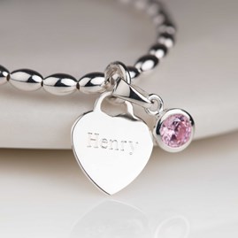 Personalised Children's Birthstone Bracelet Personalised Children's Birthstone Bracelet