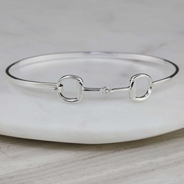 Solid Silver Riding Snaffle Bangle Solid Silver Riding Snaffle Bangle