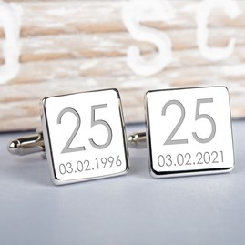 Personalised Wedding Anniversay Cufflinks Wedding Accessories For Men Wedding Jewellery For Men Personalised Wedding Anniversary Cufflinks