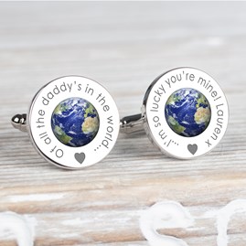 Personalised 'Of All The Daddy's…' Silver Cufflinks Accessories For Men Jewellery For Men Clothing Accessories For Men Personalised 'Of All The Daddy's…
