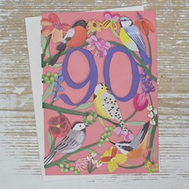 Stunning Unique 90th Birthday Card Lasercut Greetings Card Milestone Birthday Card