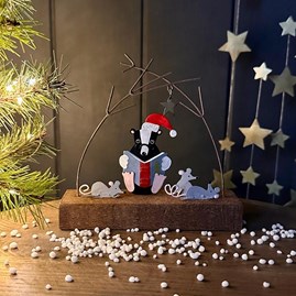 Badger Reading To Mice Christmas Decoration