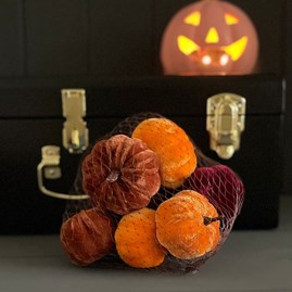 Bag Of Velvet Pumpkins