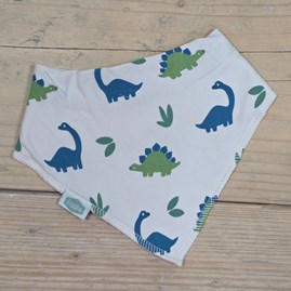 Bandana Dribble Bib - Dinosaurs New Baby Gifts Newborn Gifts Super Soft Dribble Bib Colourful Design Cotton Fleece Adjustable Dinos