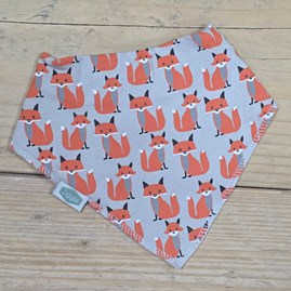 Bandana Dribble Bib - Foxes New Baby Gifts Newborn Gifts Super Soft Dribble Bib Colourful Design Cotton Fleece Adjustable Foxes