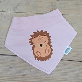 Bandana Dribble Bib - Hedgehog New Baby Gifts Newborn Gifts Super Soft Dribble Bib Hedgehog Design Cotton Fleece Adjustable