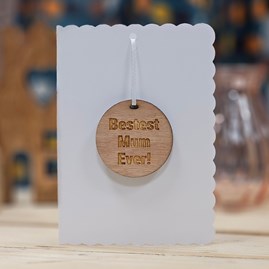 Mother's Day Wooden Sentiment Token Wooden Keepsake Gift Sentiment Gifts Sentiment Greetings Card