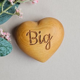 'Big' Engraved Wooden Heart