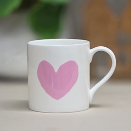 Big Light Pink Heart Mug Big Light Pink Heart Mug