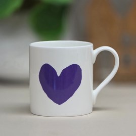 Big Violet Heart Mug