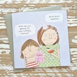 'Blind Drunk' Birthday Card
