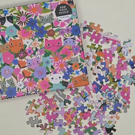 Blooming Cats 500 Piece Jigsaw Puzzle Blooming Cats 500 Piece Jigsaw Puzzle