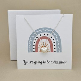 Boxed 'Big Sister' Heart Necklace Card Boxed 'Big Sister' Heart Necklace Card
