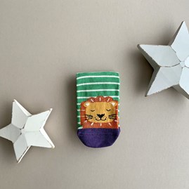 Boys Bamboo Lions Socks in Green 2-3 Years