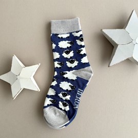 Boys Bamboo Sheep Socks in Navy Blue 4-6 Years Boys Bamboo Sheep Socks in Navy Blue 4-6 Years