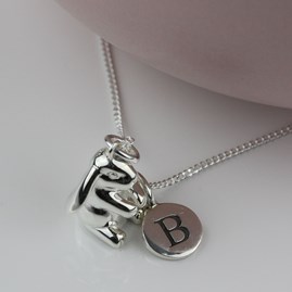 Personalised Solid Silver Rabbit Necklace Personalised Solid Silver Rabbit Necklace