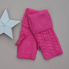 Clothing Accessory Gifts Warm Wool Gloves Cable Knit Fingerless Gloves Gifts For Women