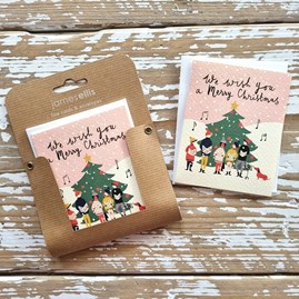 Carol Singers Pack of 5 Mini Christmas Cards Carol Singers Pack of 5 Mini Christmas Cards
