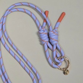 Caroline Gardner Lilac and Orange Cord Long Phone Strap Caroline Gardner Mobile Phone Accessory Phone Holder Lilac and Orange Phone Strap