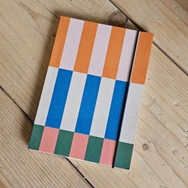 Caroline Gardner Multi Stripe A5 Notebook