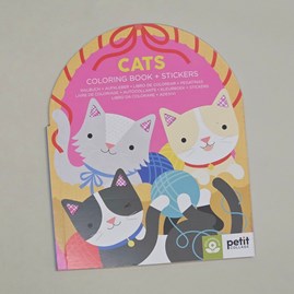 Cats Colouring Book and Stickers
