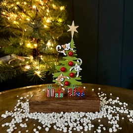 Christmas Decorations Festive Decorations Metal Decoration Wood Decoration Cats In A Tree